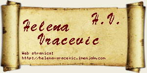 Helena Vračević vizit kartica
